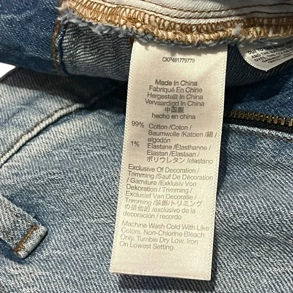 Madewell High Rise Slim Boyjean Prentice Light Wash Denim Womens Size 28 ND555‎ - Picture 9 of 10